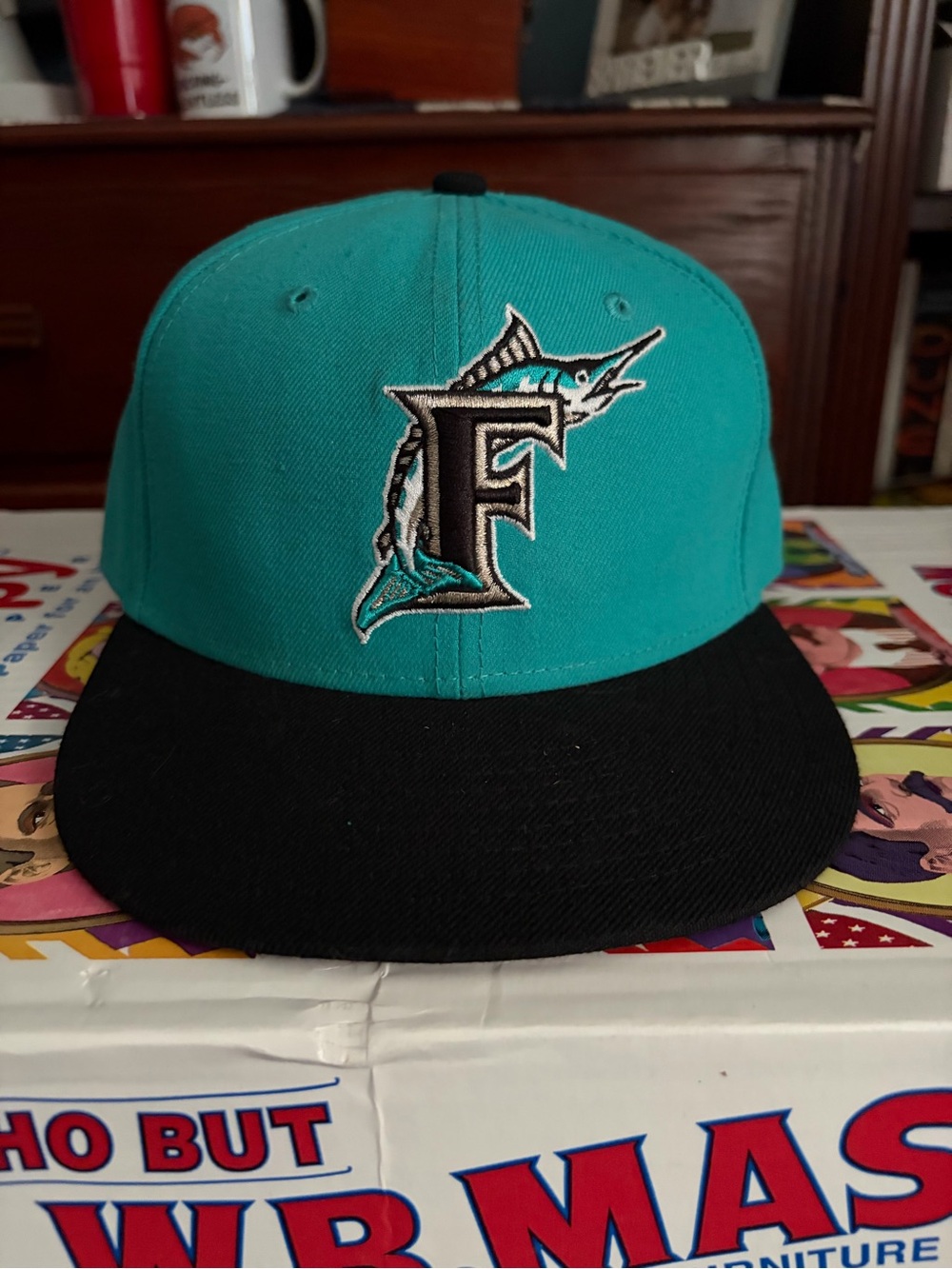 Florida Marlins Fitted Hat Size 7 1/4
